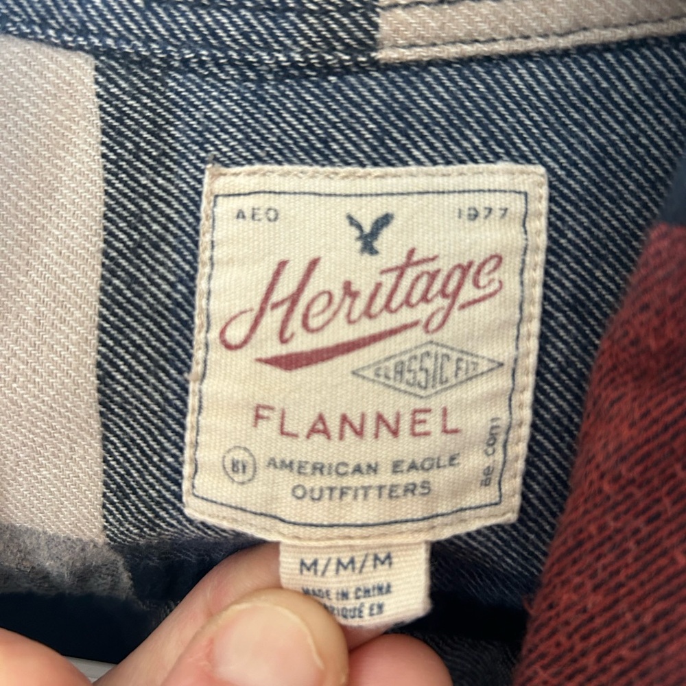 American Eagle Outfitters Heritage Flannel Shirt - Picture 3 of 10